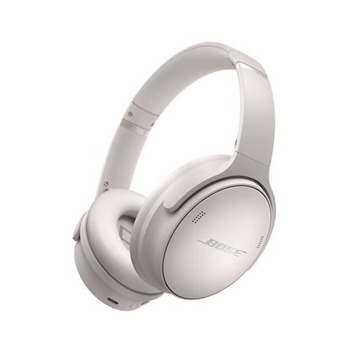 Bose QuietComfort 45 Noise-Cancelling Wireless Over-Ear Headphones in white smoke
