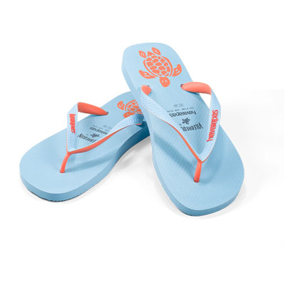 2 Light blue Havaianas flip flops