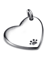 Engravable Heart Pet Collar Tag