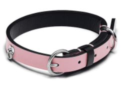 Pink Leather-Free Fabric Pet Collar