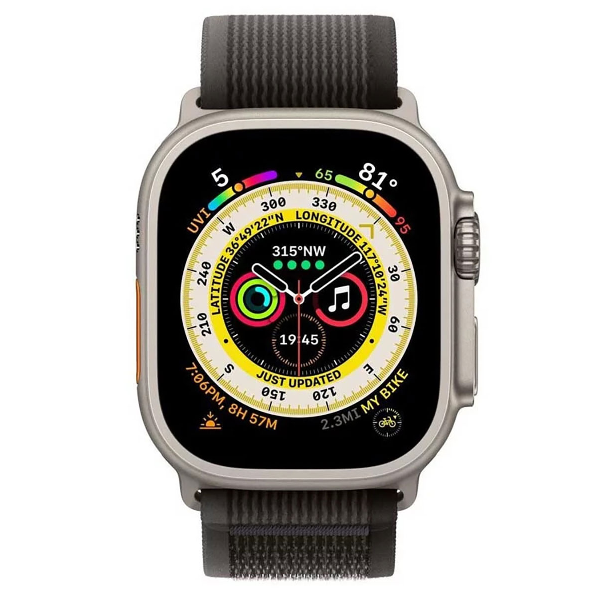 Apple - Watch Ultra, 49MM, TI BLK/G TL, M/L