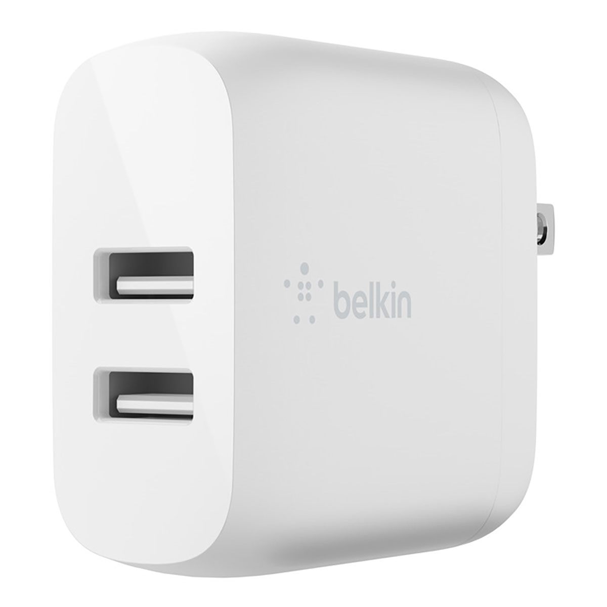 Belkin - Dual USB-A Wall Charger 24W + Lightning to USB-A Cable