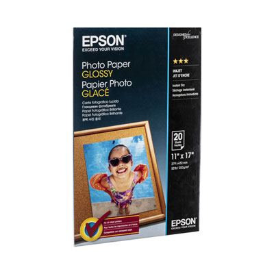 Epson - Paper, Glossy, B Size, 20 Sheets