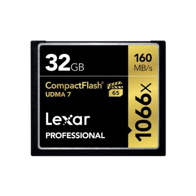 Lexar - Compact Flash Memory Card, 32GB, 160MB/s