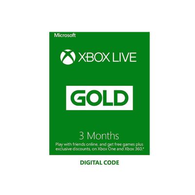 Microsoft - Xbox Live Gold, 3 Month Membership