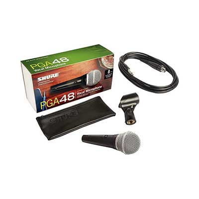 Shure - Dynamic Vocal Microphone, XLR to 1/4" Cable