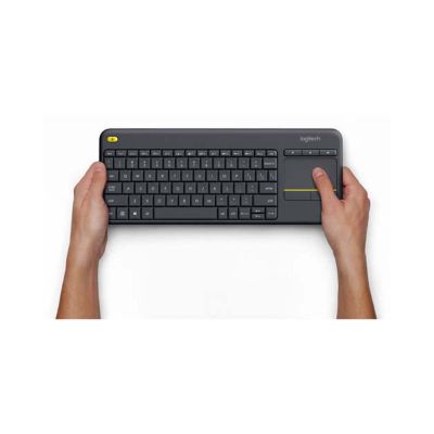 Logitech - Wireless Touch Keyboard w/Trackpad, K400 Plus