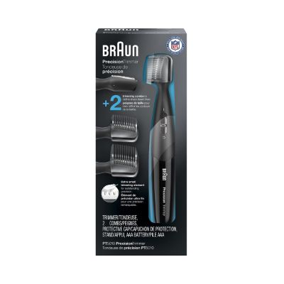 Braun - Precision Trimmer PT5010, Men's Precision Beard, Ear & Nose, Mustache detailer, Black