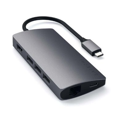 Satechi - Adapter, Type- C, Multi Port, Ethernet, Space Grey