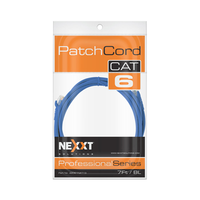 Nexxt - Cat6 Patch Cord, 7ft, Blue