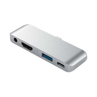 Satechi - Adapter, Type- C, Mobile Pro Hub, Silver