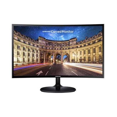 Samsung - 390 Series C24F390 24" 16:9 Curved FreeSynce LCD Monitor
