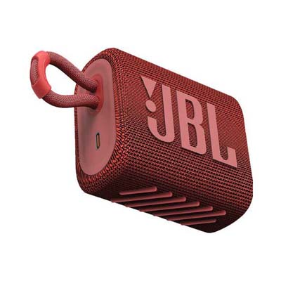 JBL - Go 3 Portable Speaker, Red