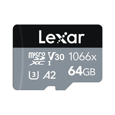 Lexar - 64GB Professional 1066x UHS-I microSDXC Memory Card with SD Adapter?