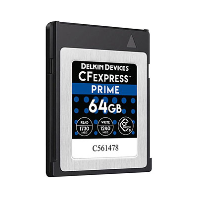 Delkin Devices - 64GB PRIME CFexpress Memory Card