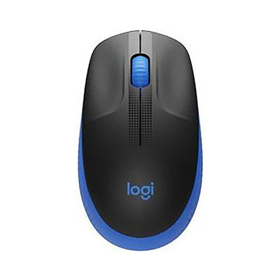Logitech - M190 Wireless Mouse, Blue/ Black