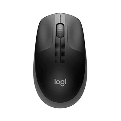 Logitech - M190 Wireless Mouse, Charcoal/ Black