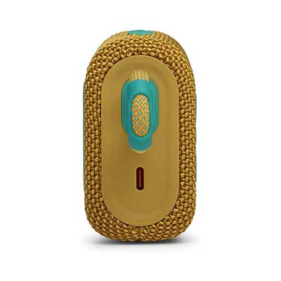 JBL - Go 3 Portable Waterproof Bluetooth Speaker, Yellow