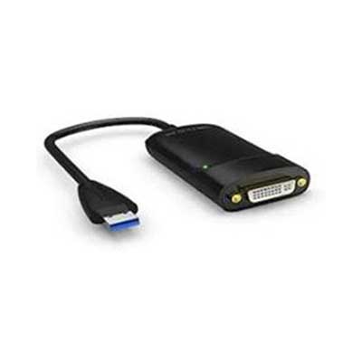 Xtreme Mac - USB 3.0 to DVI Adapter External USB Video Graphics Card, Black