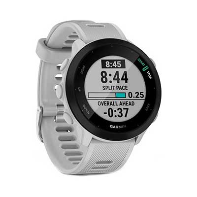 Garmin - Forerunner 55 GPS Running Smartwatch, White