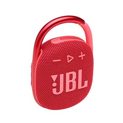 JBL - Clip 4 Portable Bluetooth Speaker, Red