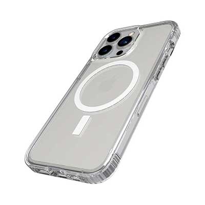 Tech21 - Evo Clear with MagSafe Hard Shell Case for Apple iPhone 13 Pro, Clear