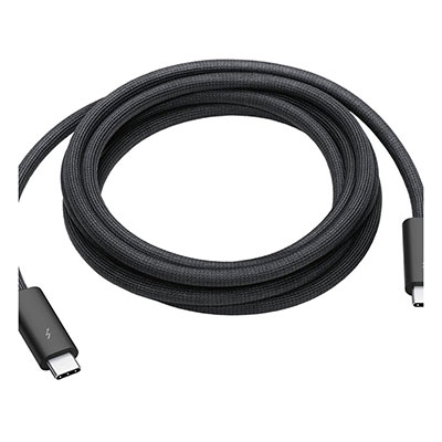 Apple - Thunderbolt 3 Pro, USB-C Cable, 2M, Black