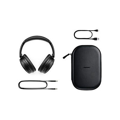 Bose - QuietComfort 45 Noise-Canceling Wireless Over-Ear Headphones, Triple Black