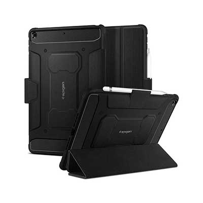 Spigen - iPad 10.2" Case Rugged Armor Pro, Black