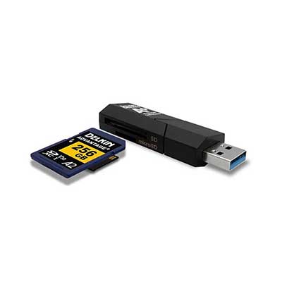 Delkin Devices - USB 3.1 Gen 1 SD & microSD A2 Memory Card Reader