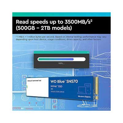 Western Digital - Blue SN570 NVM, 500GB SSD