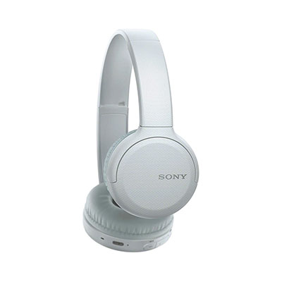 Sony - Wireless Bluetooth On-Ear Headset with Mic for Phone-Call, White
