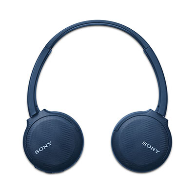 Sony - Wireless Bluetooth On-Ear Headset with Mic for Phone-Call, Blue