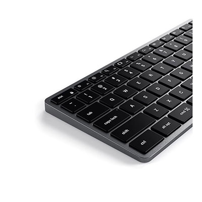 Satechi - Slim X3 Bluetooth Backlit Keyboard with Numeric Keypad ? Illuminated Keys & Multi-Device Sync