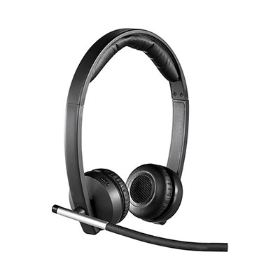 Logitech - H820e Wireless Stereo Headset, Noise cancealing