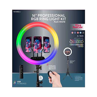 Vivitar - RGB Ring Light Kit 16