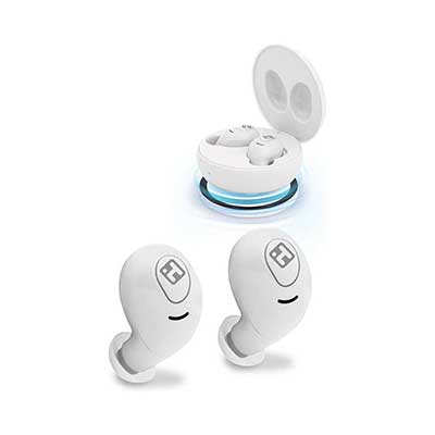 iHome - XT-14 Bluetooth True Wireless Earbuds with Charging Case, White