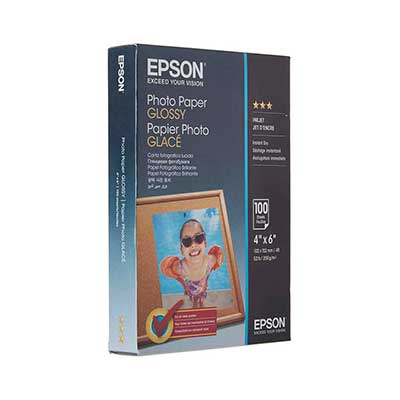 Epson - Photo Paper Glossy, Borderless, 4