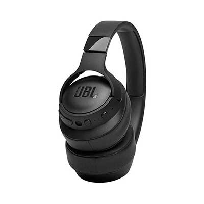 JBL - Tune Noise-Canceling Wireless Over-Ear Headphones, Black