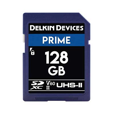 Delkin Devices - 128GB Prime UHS-II SDXC Memory Card