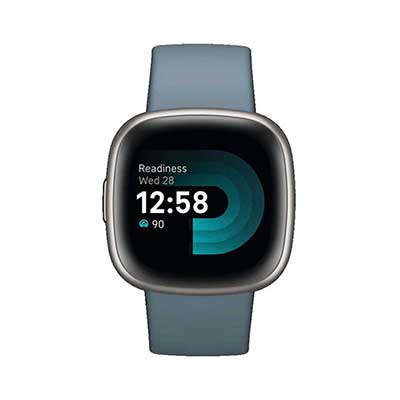 Fitbit - Versa 4 Fitness Smartwatch, Blue/Platinum
