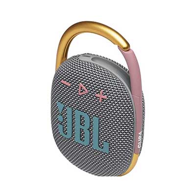 JBL - Clip 4 Portable Bluetooth Speaker, Gray