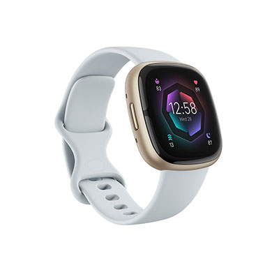 Fitbit - Sense 2 Advanced Health Smartwatch, Blue mist/Pale Gold