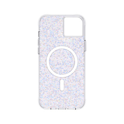 Case-Mate - Antimicrobial Hardshell Case with MagSafe for Apple iPhone 14 Plus, Twinkle Diamond