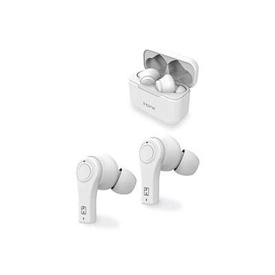 iHome - True Wireless Bluetooth Sound Isolation Earbuds, White