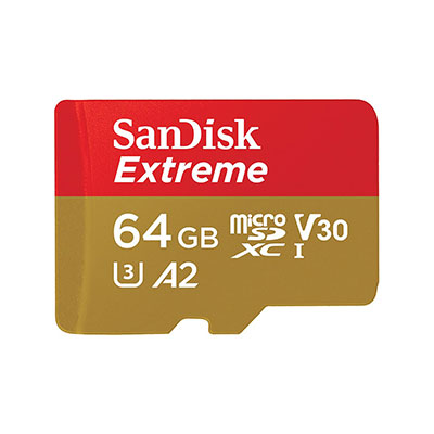 SanDisk - 64GB Extreme microSDXC