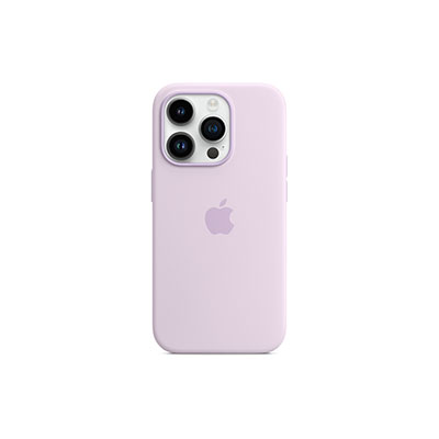 Apple - iPhone 14 Pro Silicone Case with MagSafe, Chalk Pink