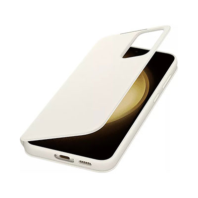 Samsung - Galaxy S23+ Smart View Wallet Case, Cream