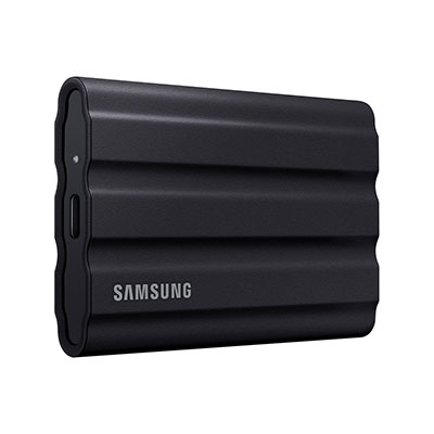 Samsung - 1TB T7 Shield Portable SSD, Black