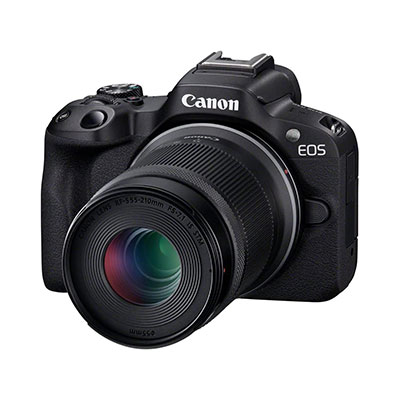 Canon - EOS R50 4K Video Mirrorless Camera 2 Lens Kit with RF-S 18-45mm and RF-S 55-210mm Lenses, Black